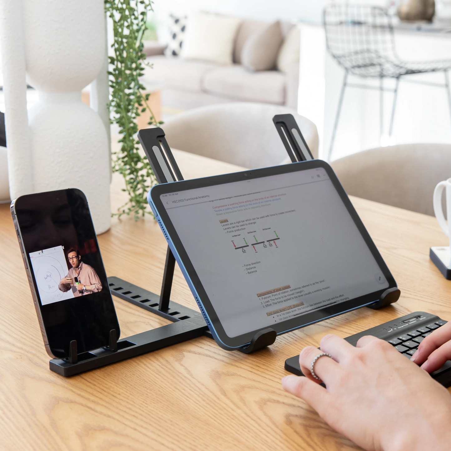 š„OFERTA 1+1!š„TechStandā¢ Suport de Birou pentru Laptop si Telefon