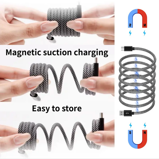 🔥1+1! Comanzi 1 si primesti 2!🔥Cablu de incarcare magnetic de 240 W