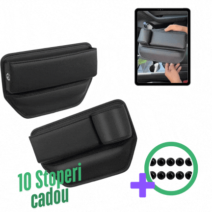 Organizator de masina pentru scaune + 10 Stoperi Anti-Zgomot CADOU