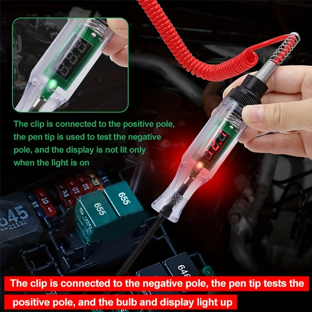 Voltac™ - Tester Digital pentru Circuit Electric Auto (2.5-32V)