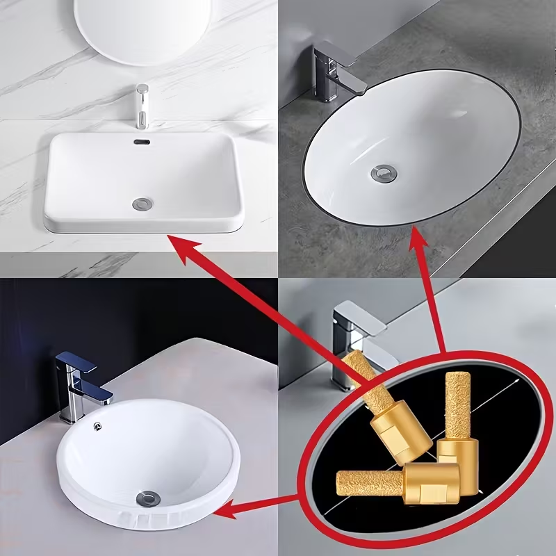 Freze diamantat pentru profilare granit, marmura, gresie (Set 3 Freze)