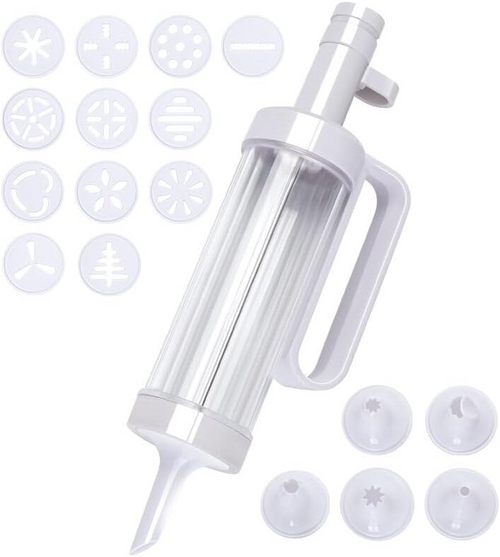 š„OFERTA 1+1!š„Dispozitiv Decorare Prajituri si Toruturi cu 12 Discuri si 5 Duze