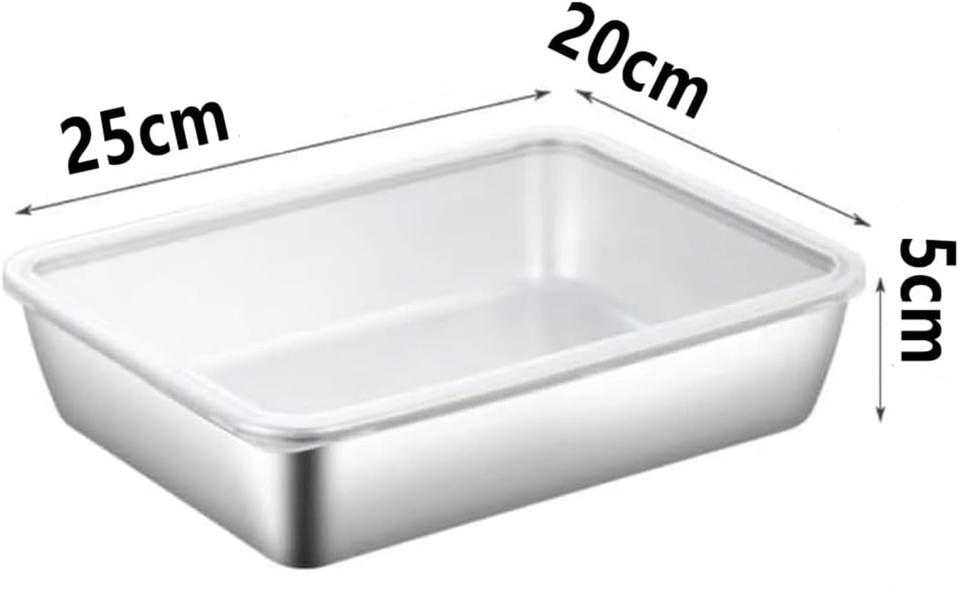 🔥OFERTA 1+1!🔥Tavita alimentara din otel inoxidabil