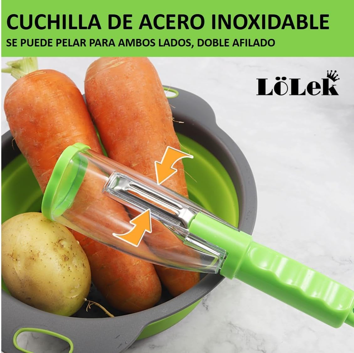 PeelMate™ – Curatator Multifunctional cu Compartiment de Colectare Integrat