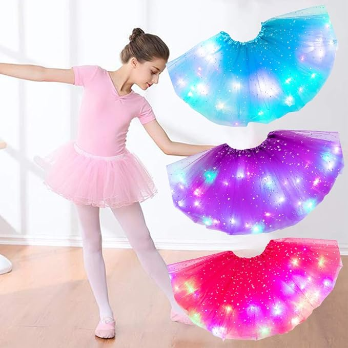 🔥OFERTA 1+1!🔥Rochita cu LED pentru Fetite 2-8 ani