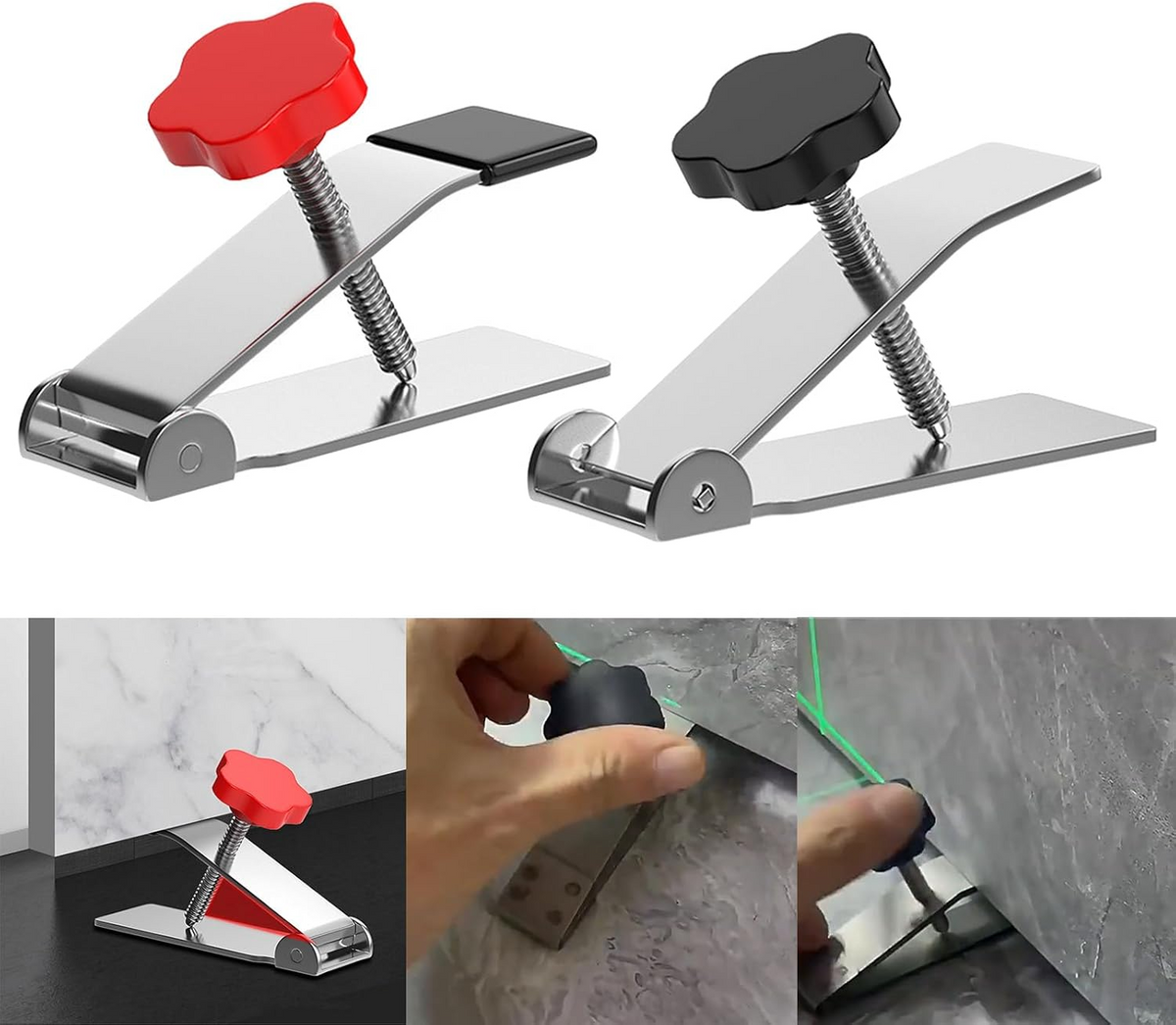 TileLift™ – Dispozitiv Profesional de Reglare a Inaltimii pentru Placi Ceramice (Set 4 Bucati)