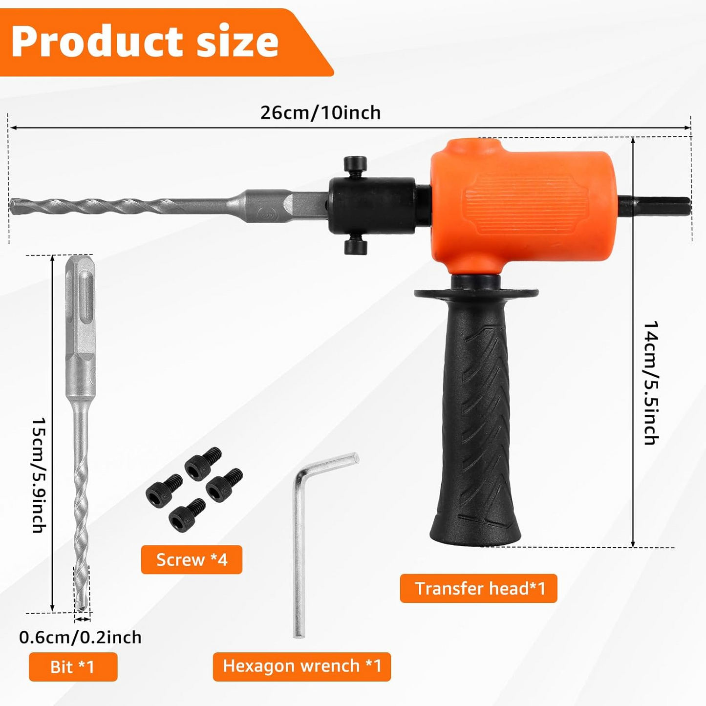 HammerFlex™ - Kit Adaptor Ciocan Rotopercutor pentru Bormasina