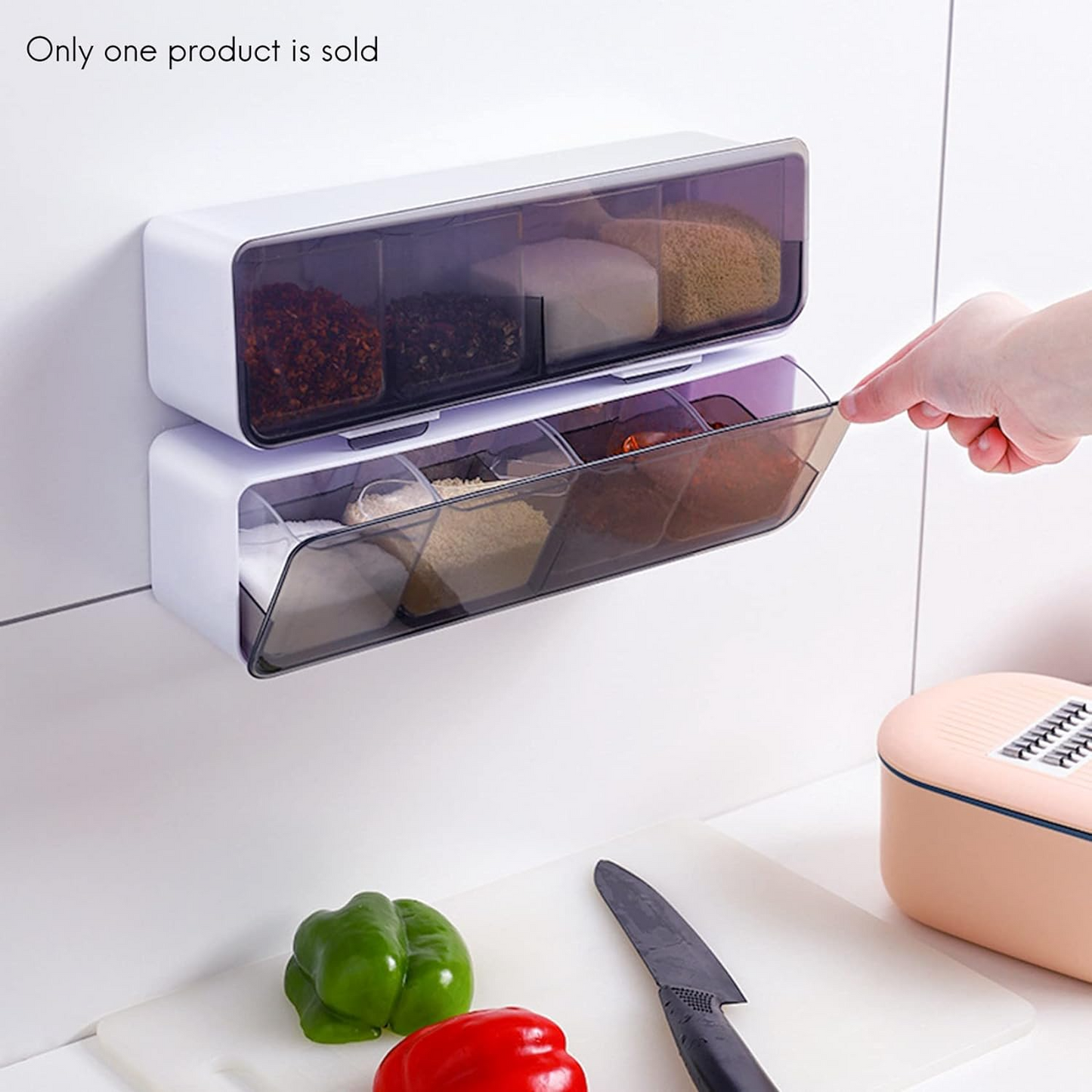 š„OFERTA 1+1!š„SpicePro⢠Organizator de Condimente Montat pe Perete