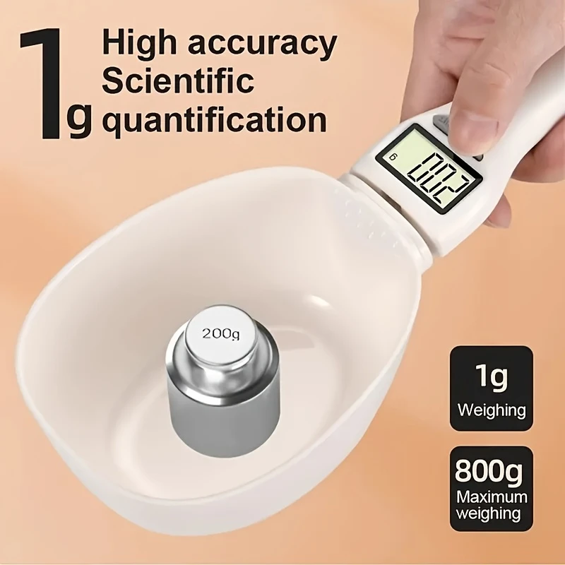 SmartScoop™ – Lingura Cantar Digital pentru Hrana Uscata si Ingrediente