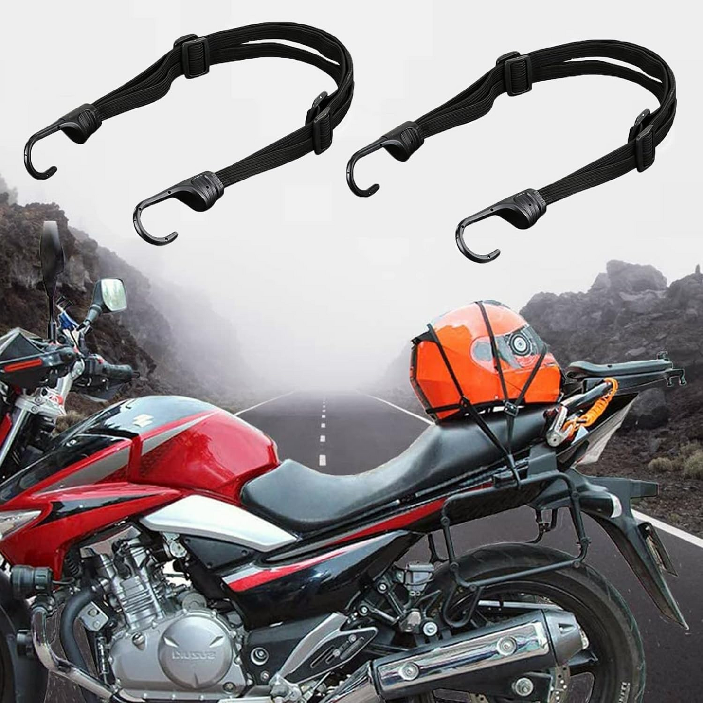 š„OFERTA 1+1š„HookCycle⢠- Curele de Fixare Reglabile cu Carlige pentru Motocicleta si Bicicleta