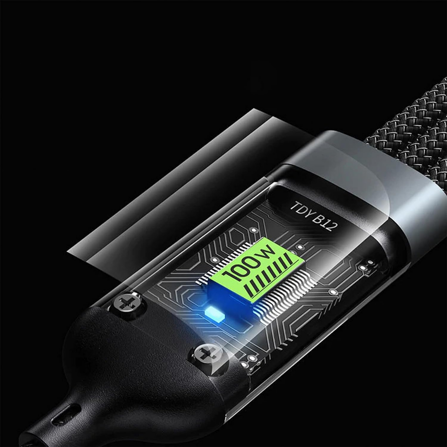 🔥OFERTA 1+1!🔥 FlashCord™ Cablu de încărcare super rapid luminos 3 în 1