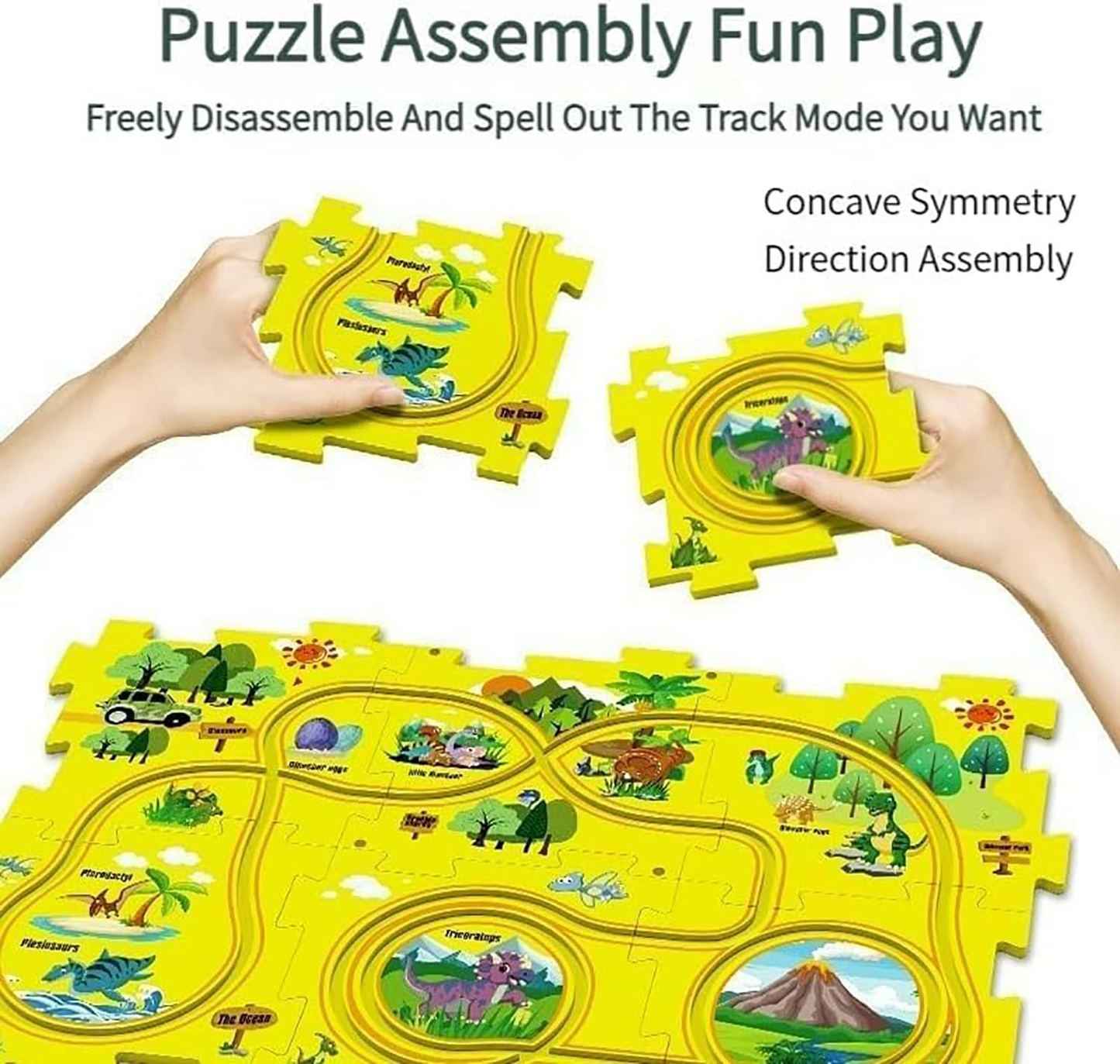 🔥OFERTA 1+1!🔥PuzzleRacer™ Puzzle pista de masina
