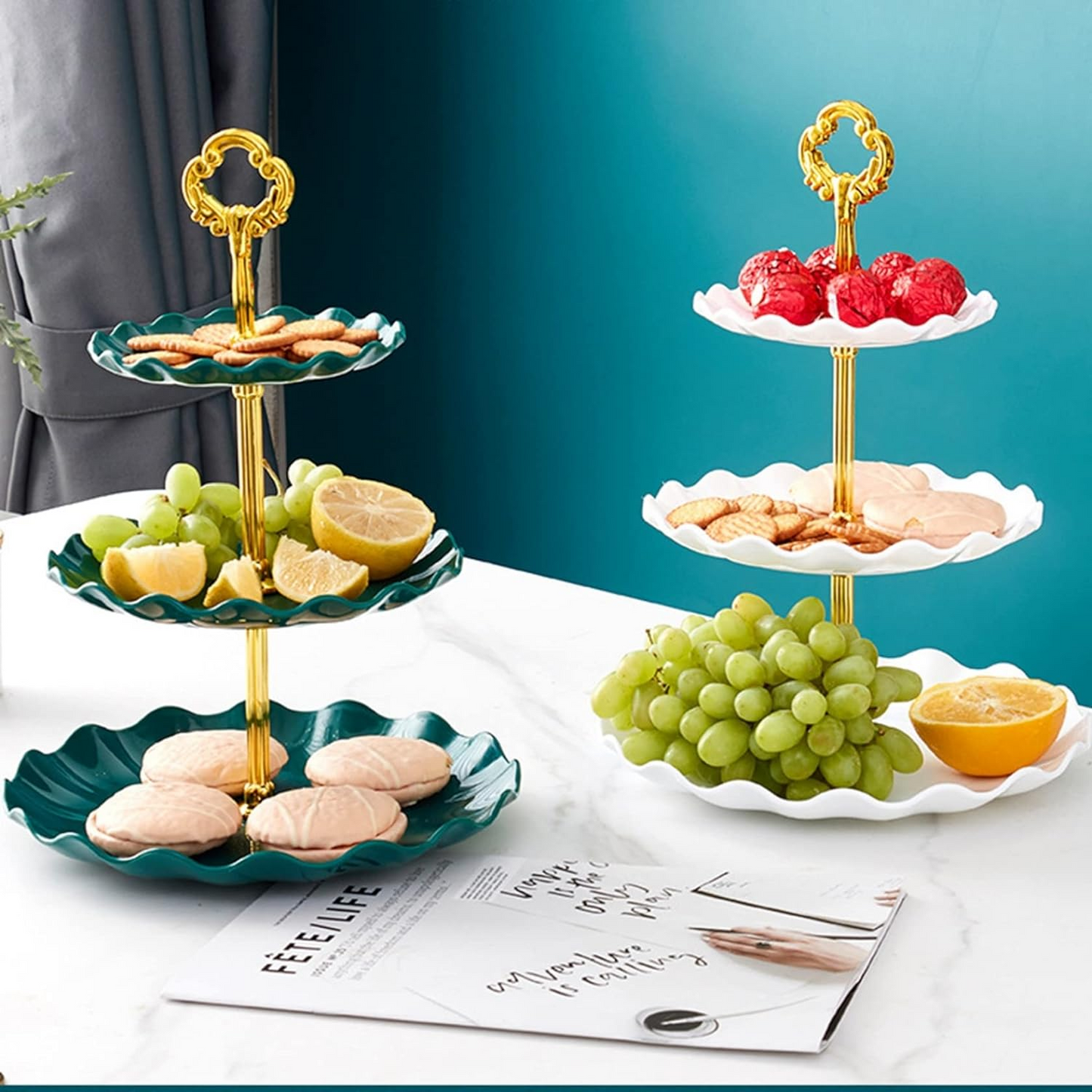 🔥OFERTA 1+1!🔥 Stand Etajat pentru Dulciuri si Fructe