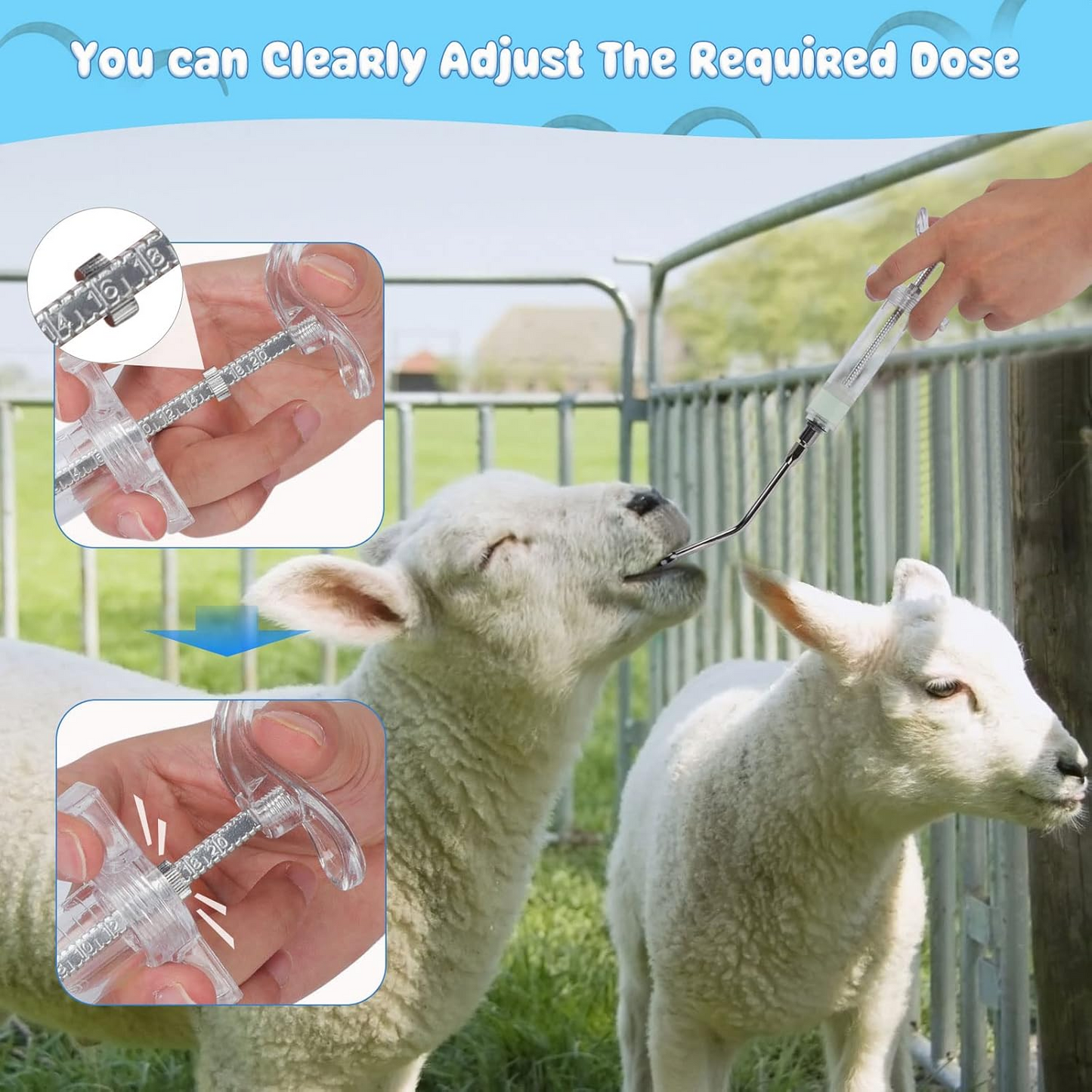 BIOPUMP™ Seringa Manuala pentru Hranirea Animalelor