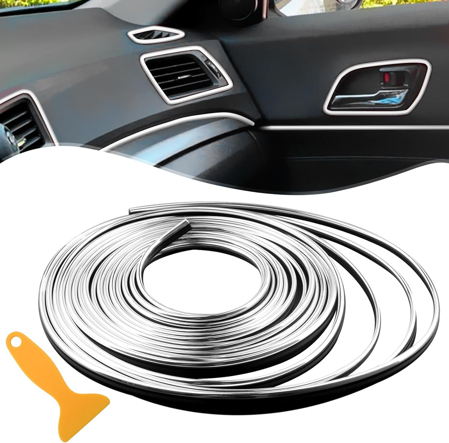 š„OFERTA 1+1š„InteriorFlex⢠Benzi decorative pentru interiorul maČinii (5m)