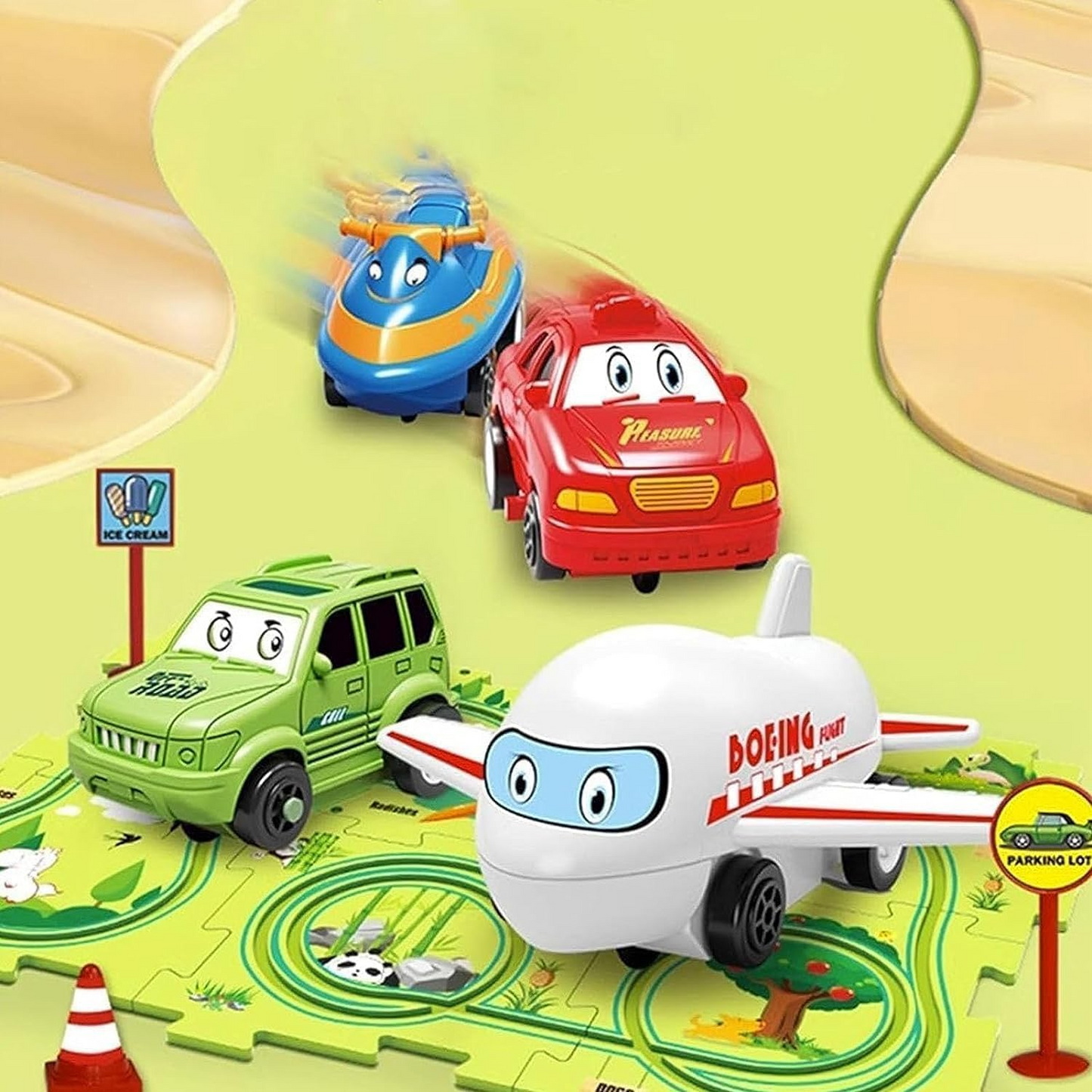 🔥OFERTA 1+1!🔥PuzzleRacer™ Puzzle pista de masina