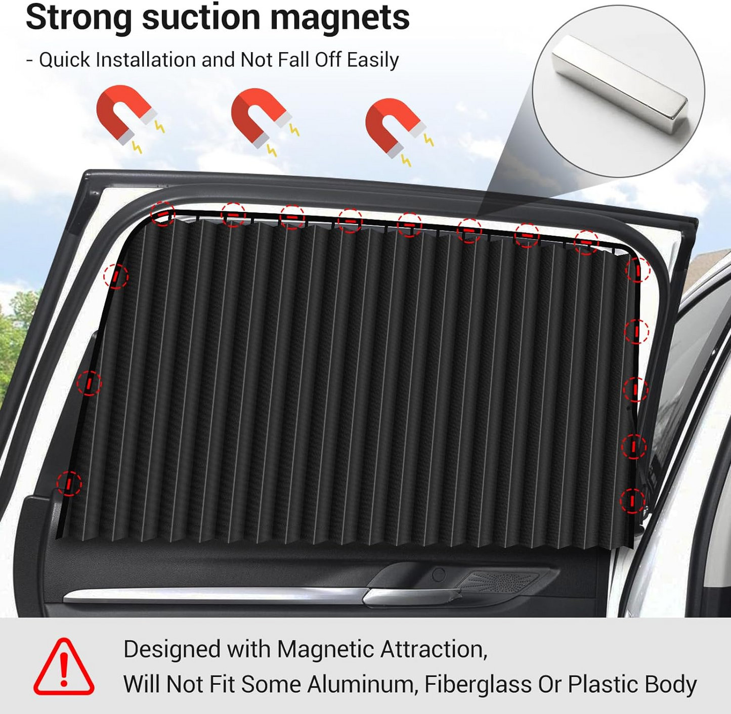 đĽOFERTA 1+1!đĽParasolare Negre Auto pentru Geamuri Laterale (Set 4 Bucati)