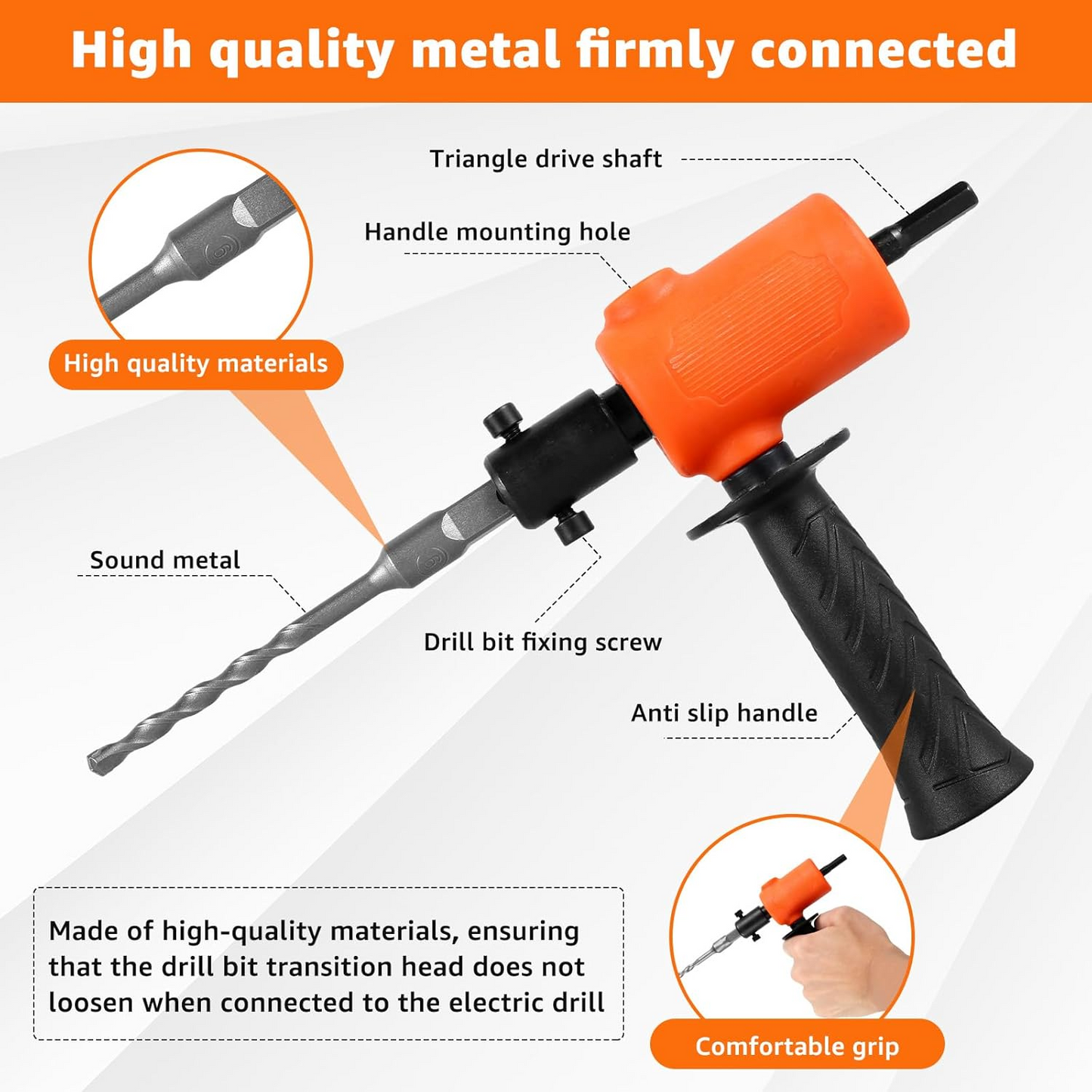 HammerFlex™ - Kit Adaptor Ciocan Rotopercutor pentru Bormasina