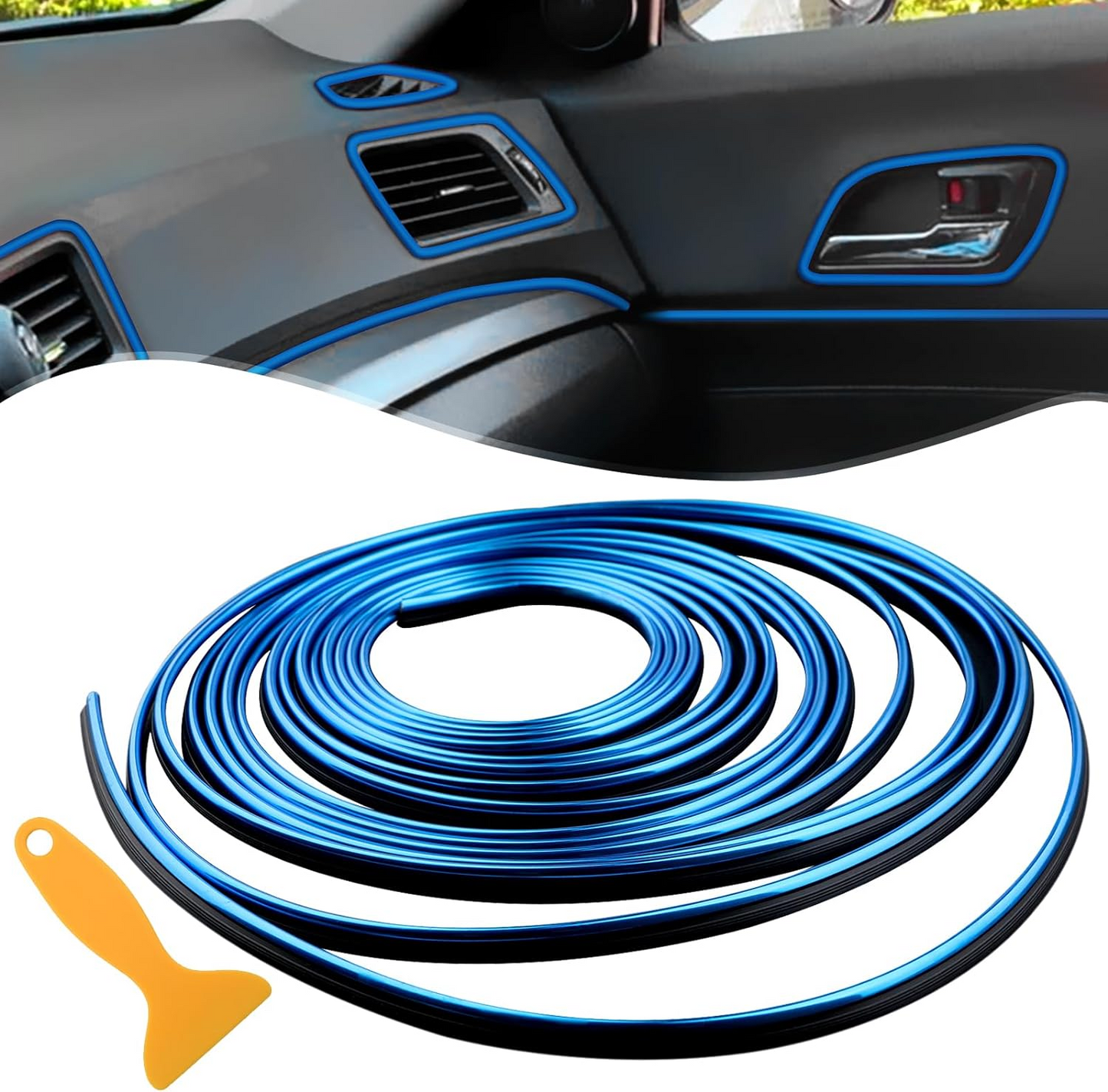 š„OFERTA 1+1š„InteriorFlex⢠Benzi decorative pentru interiorul maČinii (5m)