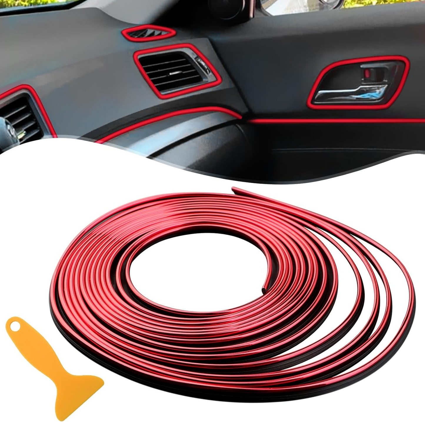 š„OFERTA 1+1š„InteriorFlex⢠Benzi decorative pentru interiorul maČinii (5m)