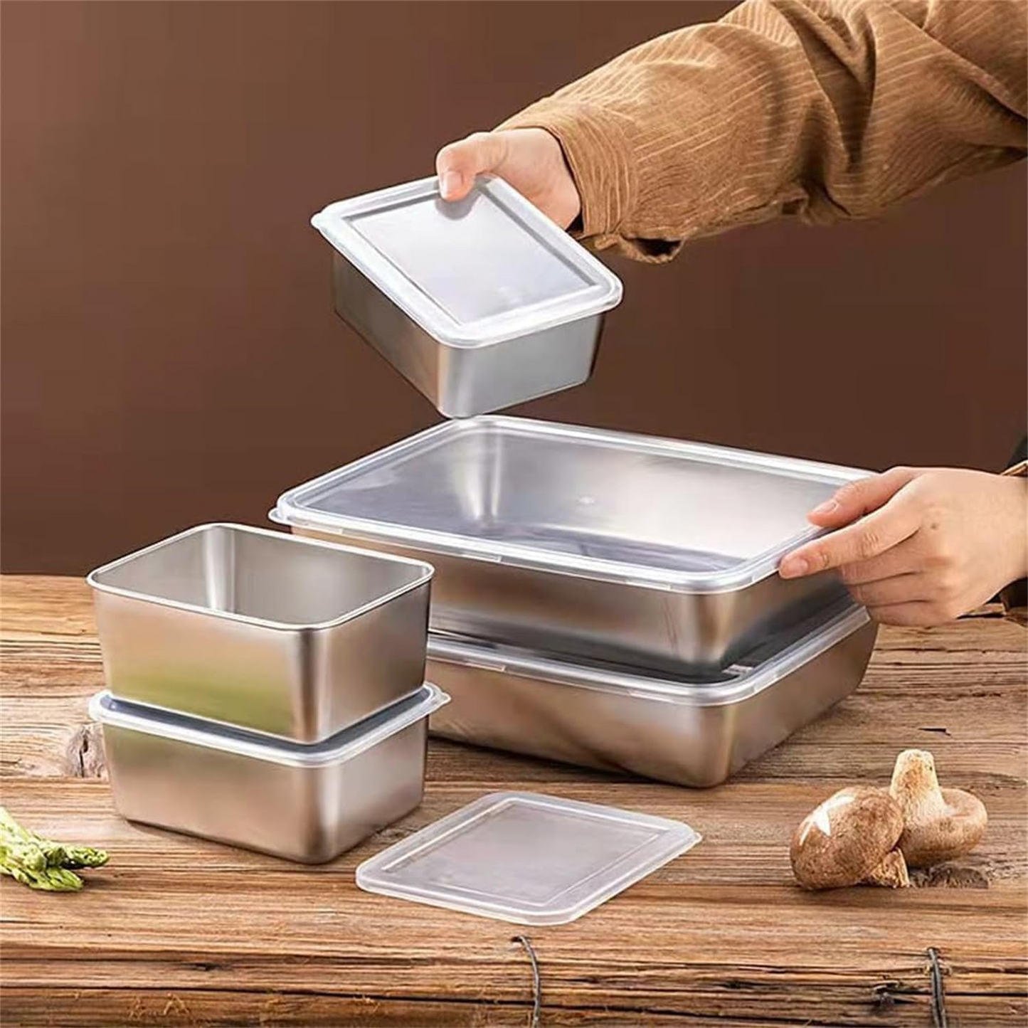 🔥OFERTA 1+1!🔥Tavita alimentara din otel inoxidabil