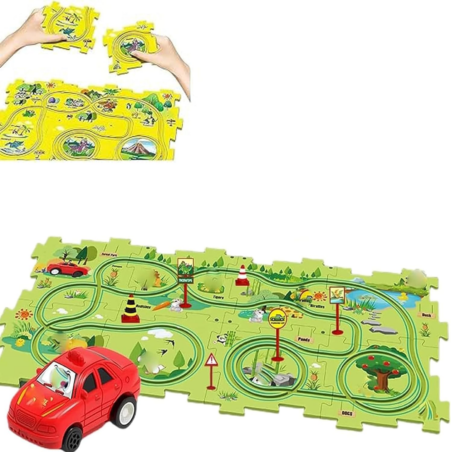 🔥OFERTA 1+1!🔥PuzzleRacer™ Puzzle pista de masina