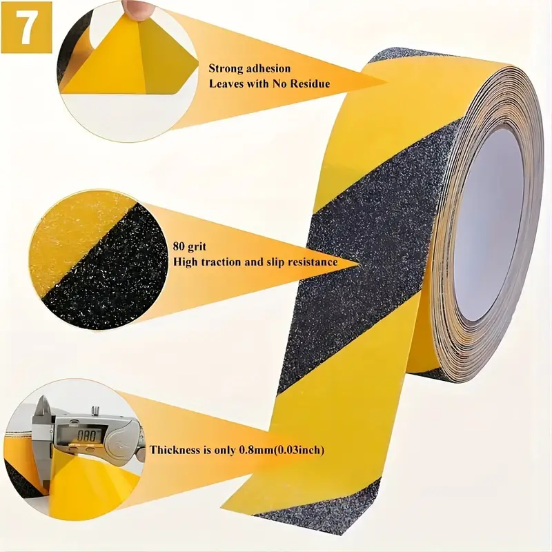 đĽOFERTA 1+1!đĽBanda Autoadeziva Anti-Alunecare (0.5x5m)