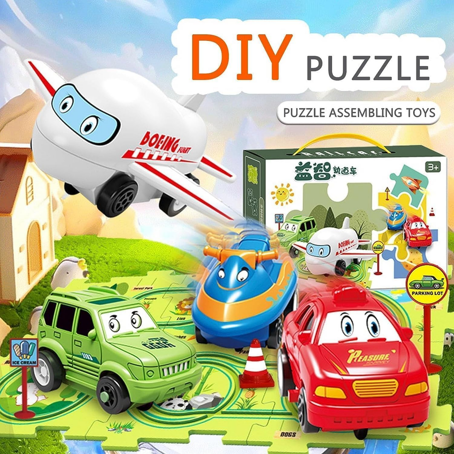 🔥OFERTA 1+1!🔥PuzzleRacer™ Puzzle pista de masina