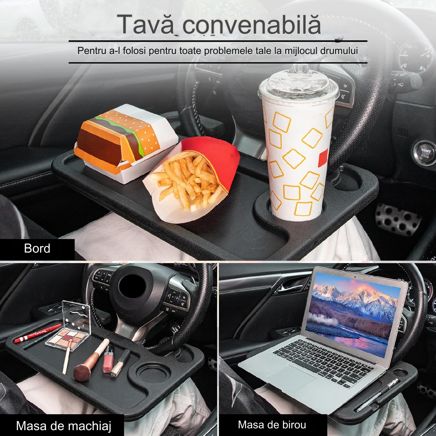 🔥OFERTA 1+1🔥DriveDesk™ – Masa portabila multifunctionala pentru masina