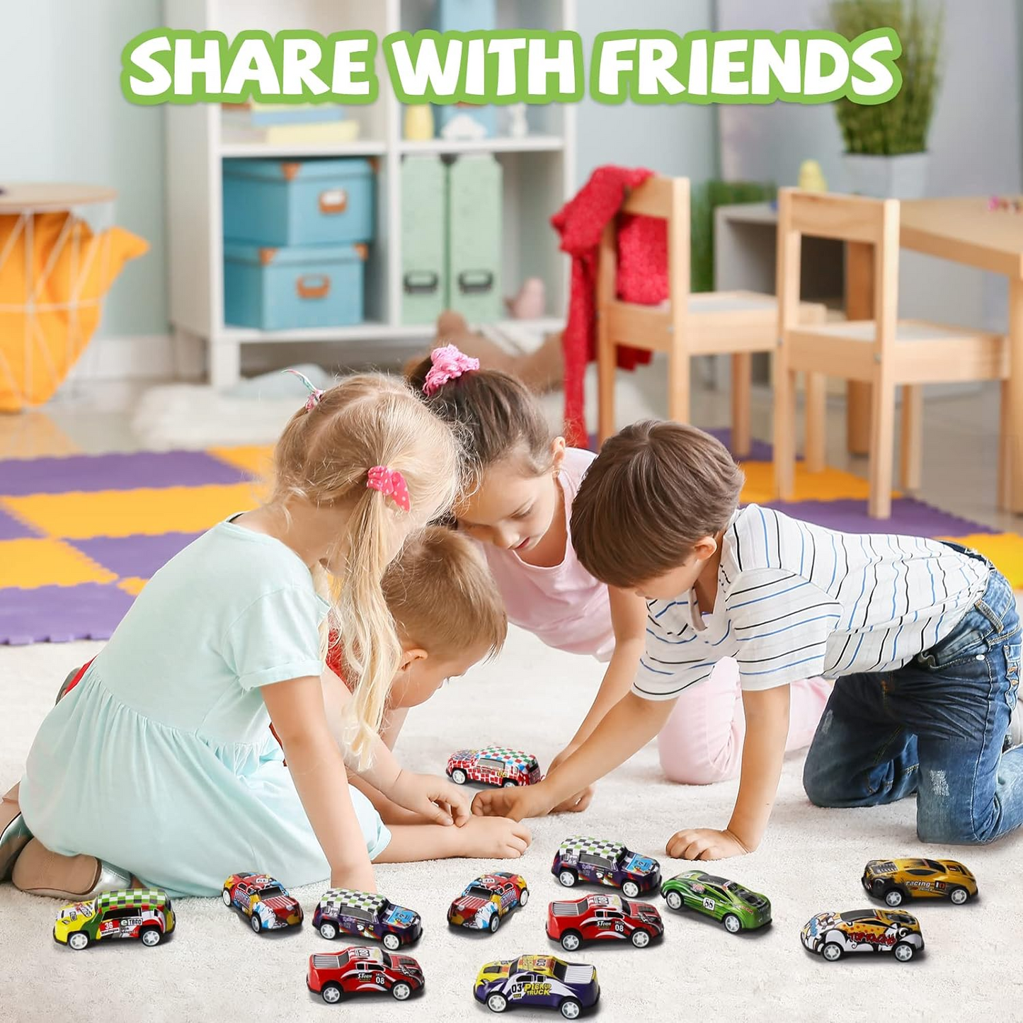 SpeedBox™ - Cutie cu 70 Masinute Pull-Back"