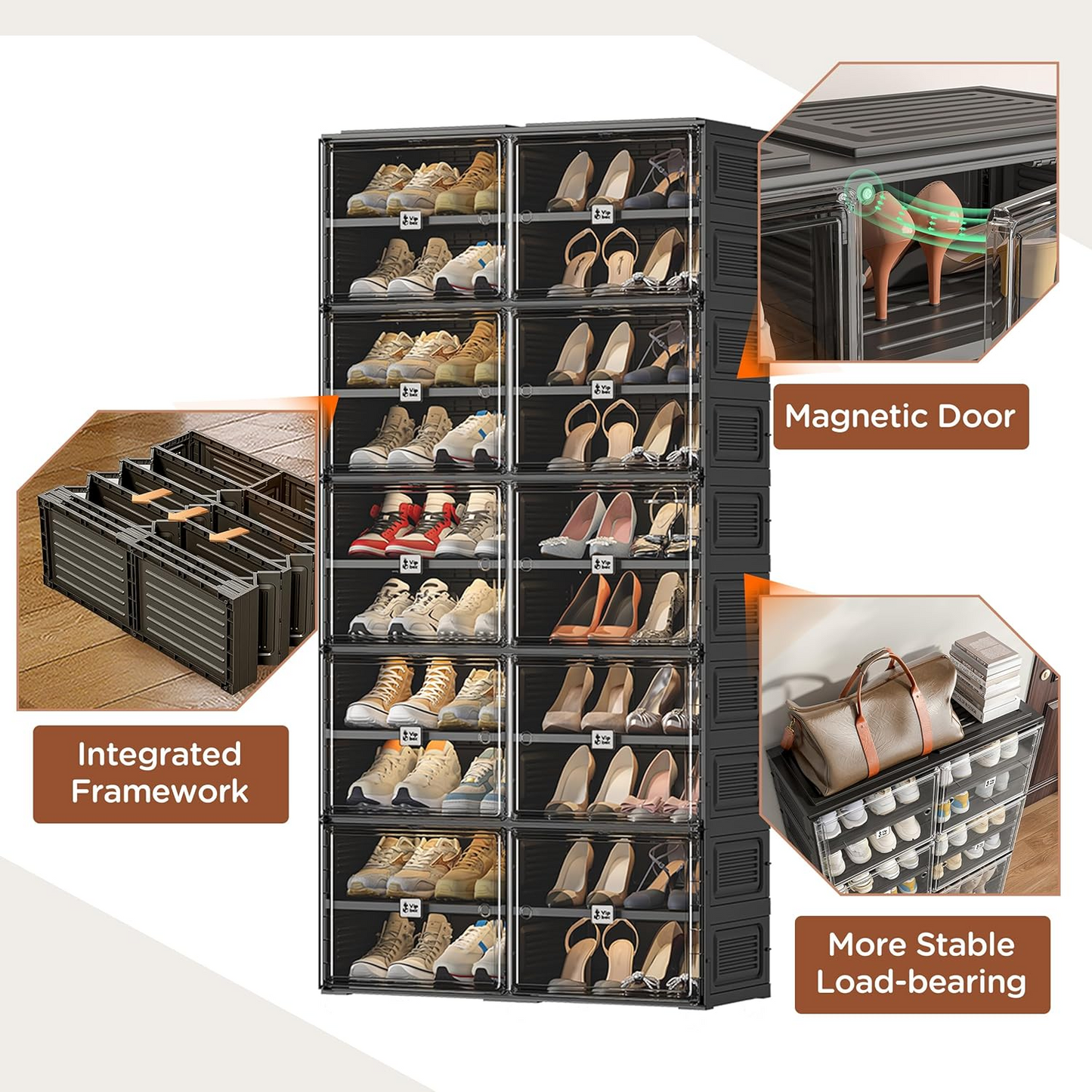 BoxMate™ – Dulap Modular pentru Incaltaminte (20 Compartimente)