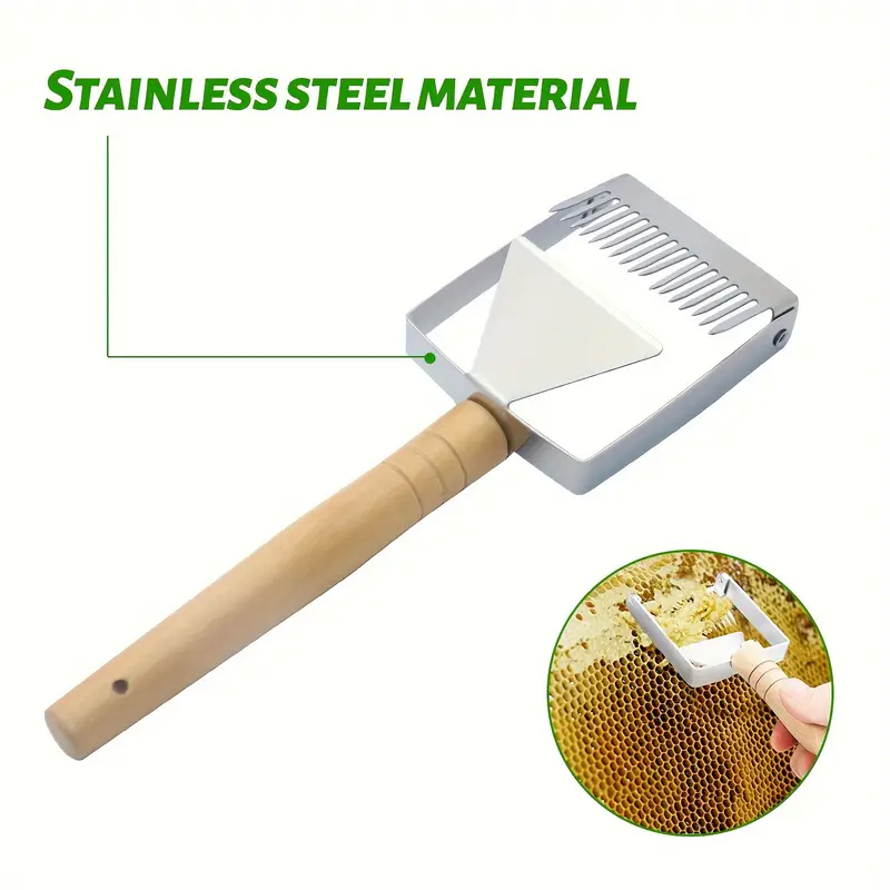 🔥OFERTA 1+1🔥BeeSweet™ - Razuitor Miere cu Maner de Lemn