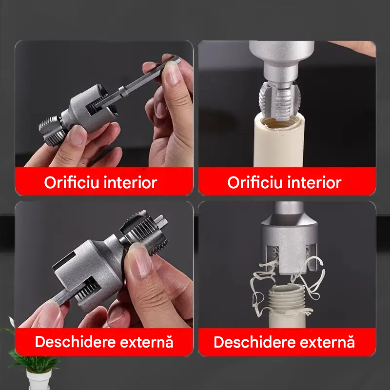 ThreadFix™ – Set Profesional pentru Refiletarea Tevilor (1/2" + 3/4")