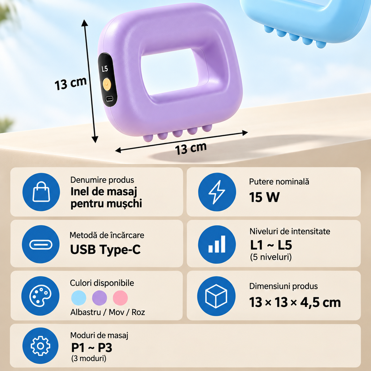 MUSCLEX™ – Aparat Portabil pentru Masaj si Antrenament Muscular