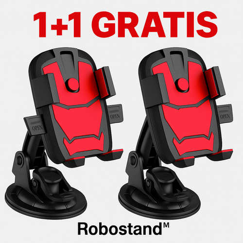🔥OFERTA 1+1🔥Robostand™ Suport Auto cu Ventuza Extra-Puternica