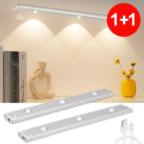 š„OFERTA 1+1š„Lampa LED cu 3 culori si senzor de miscare (40cm)
