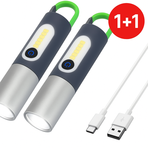 🔥OFERTA 1+1🔥Lanterna Tactica cu ZOOM - Super Puternica