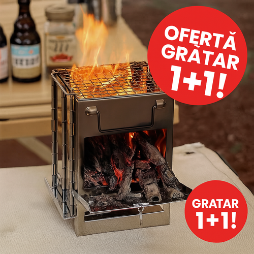 🔥OFERTA 1+1🔥NomadGrill™ Mini Gratar pentru Camping si Calatorii