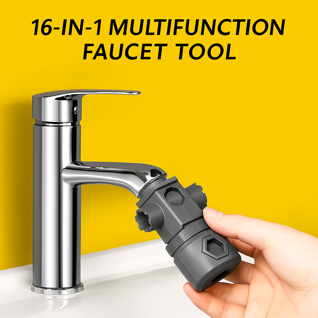AquaKey™ – Cheia 16-în-1 pentru bateriile de Chiuveta