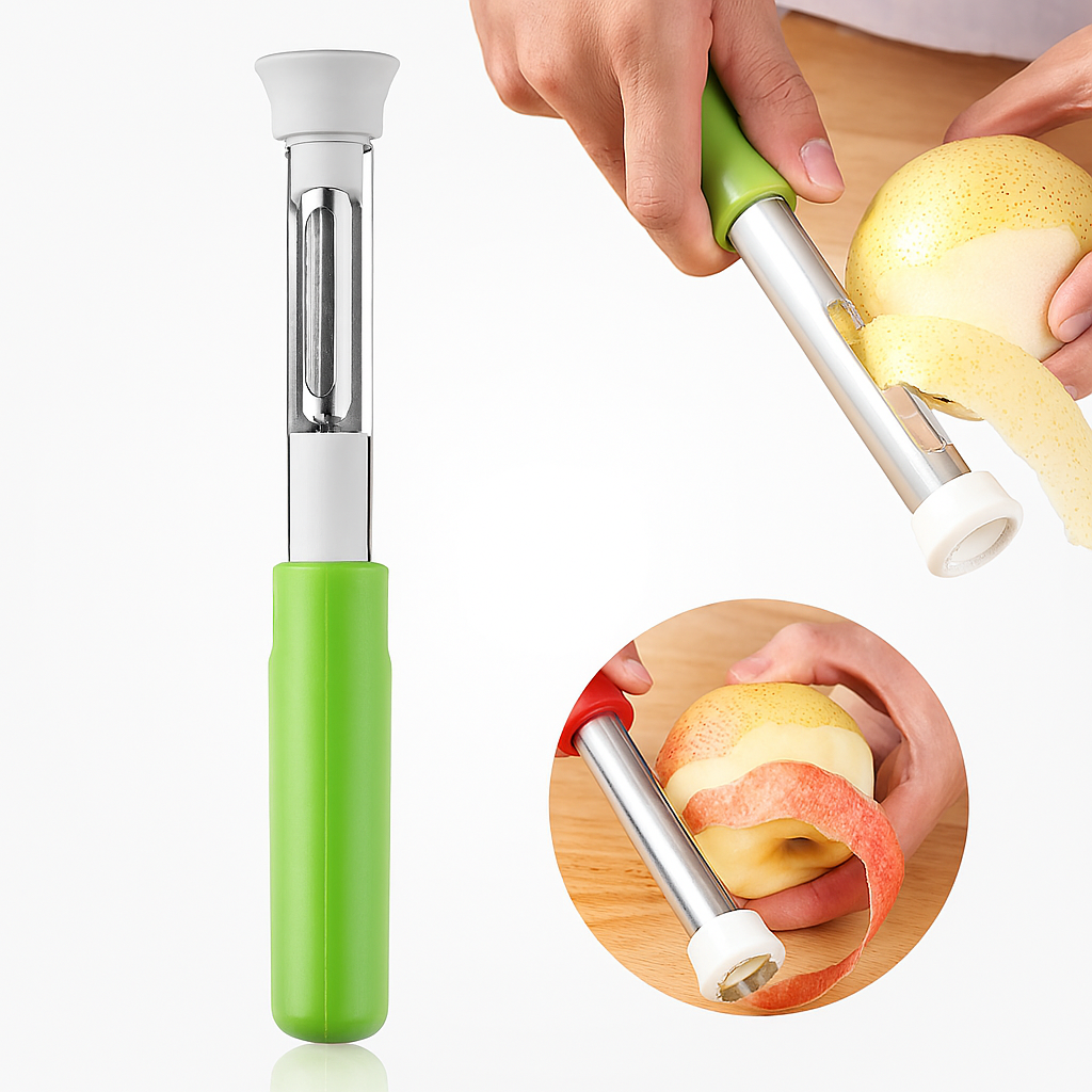 🔥OFERTA 1+1!🔥CorePeel Duo™ - Dispozitiv 2-în-1 pentru curatat si scos samburii fructelor