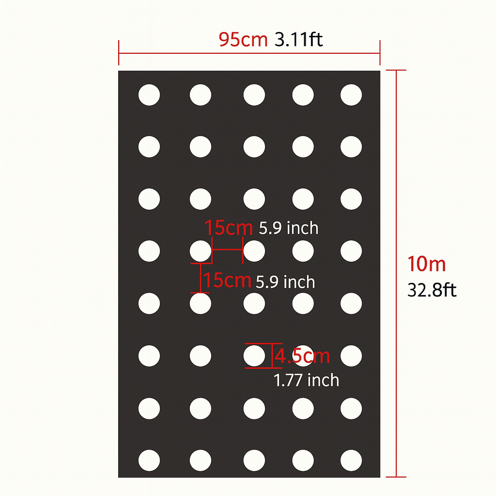 🔥OFERTA 1+3! 4 Bucati la pret de 1!🔥Folie de Mulcire Neagra (1.35x10m)