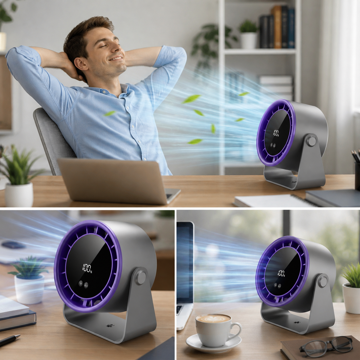 Vortiq™ – Ventilator Inteligent Ultra Silent cu Display Digital