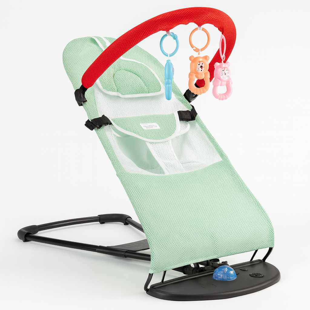 Lullio™ – Balansoar Ergonomic cu Miscare Naturala si Jucarii Interactive