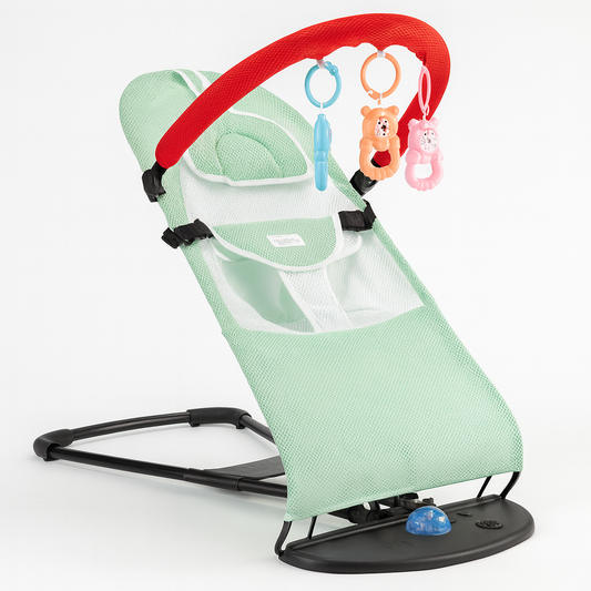 Lullio™ – Balansoar Ergonomic cu Miscare Naturala si Jucarii Interactive