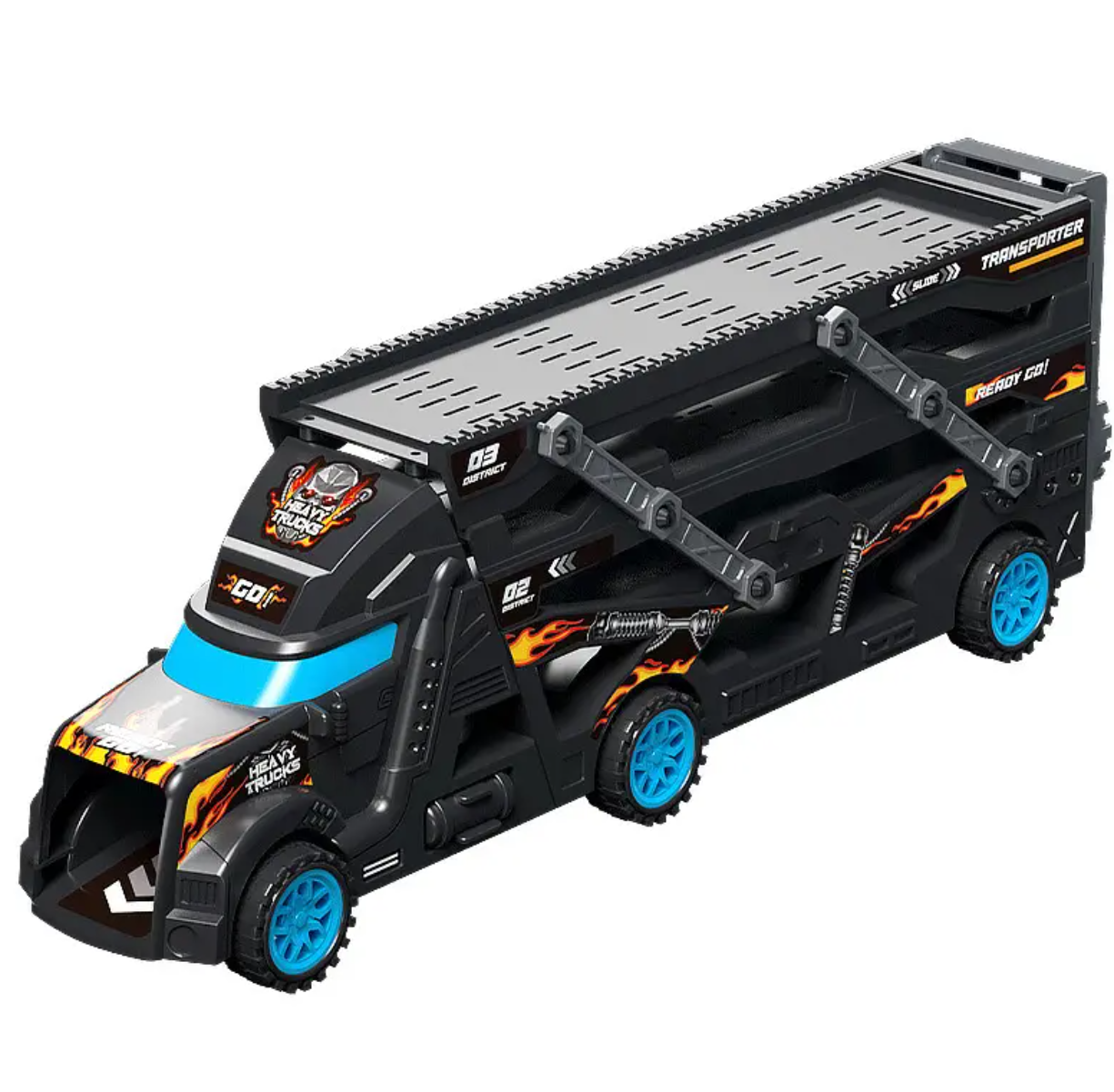 🔥OFERTA 1+1!🔥Camion de Transportat Masini cu Pista Inclusa