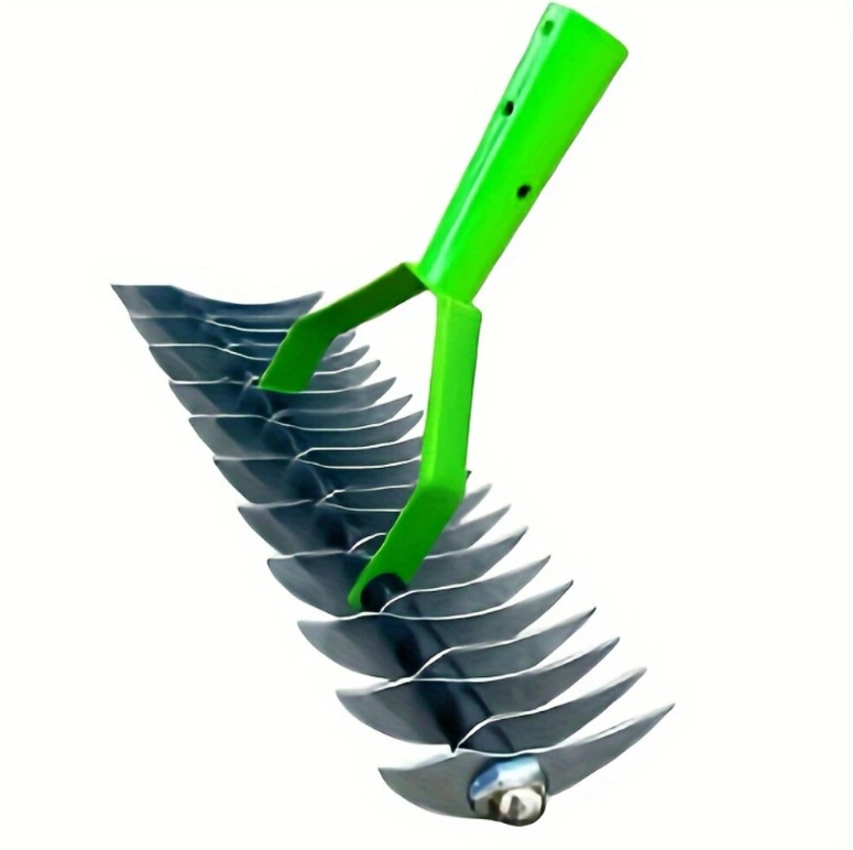 GrassRake™ – Scarificator Manual pentru Gazon, cu Lame Metalice