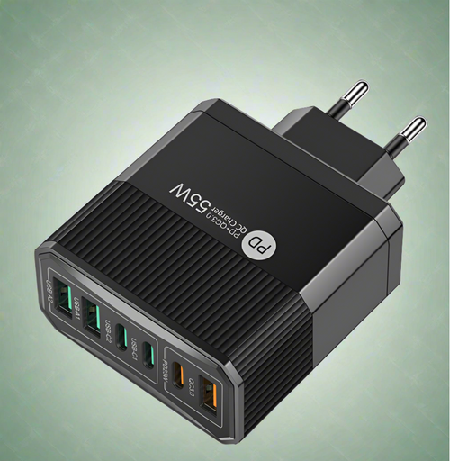 Incarcator USB cu 6 porturi, incarcator rapid de 55W