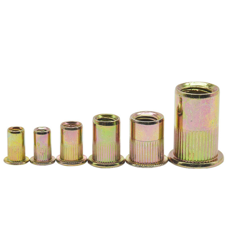 RivetMaster™ - Set 150 Buc. Piulite Nituibile Filetate, Cap Plat M3 M4 M5 M6 M8