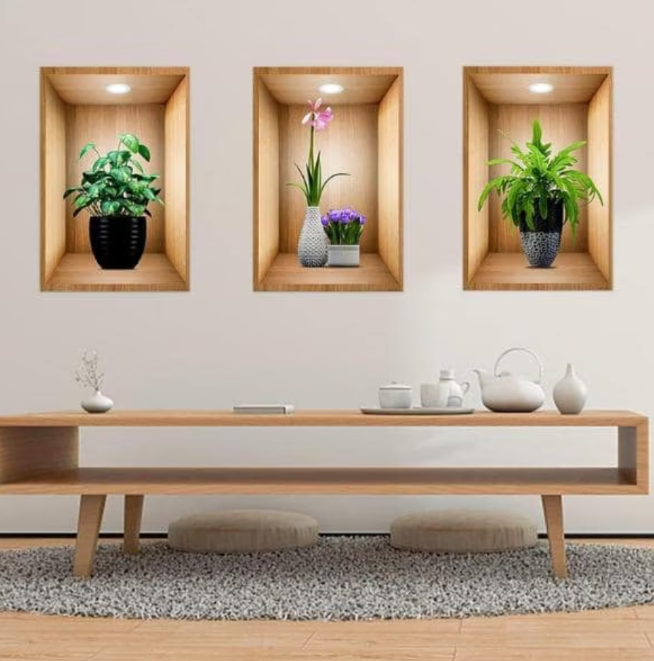 Artzura™ Set 3 Picturi de Perete 3d (40x60cm)