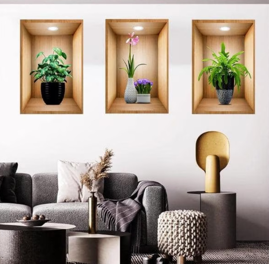 Artzura™ Set 3 Picturi de Perete 3d (40x60cm)